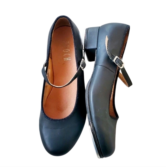 Bloch Black Leather Mary Jane Dance Shoes Girls #2T  Size 7 1/2 US. - Picture 5 of 14